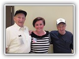 LaQuinta Director of Sales Melody Thomas with Somers' WWII veterans David Wik & Tom Sargis